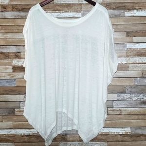 White We the Free Burnt-out Top